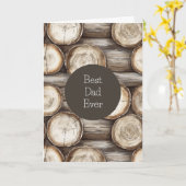 Holzbaumkabine Geburtstag Karte (Gelbe Blume)