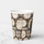 Holzbaumkabine Geburtstag Pappbecher (Rechts)