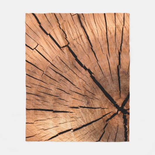 Holzbaumkreuz Fleecedecke (Vorderseite)