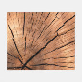 Holzbaumkreuz Fleecedecke (Vorderseite (Horizontal))