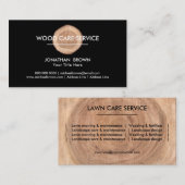 Holzbaumöbel schwarz visitenkarte (Vorne/Hinten)