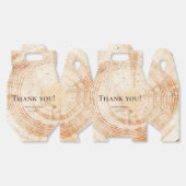 Holzbaumrinde Ringe Texture Custom Rustic Wedding Geschenkschachtel (Ungeklappt)