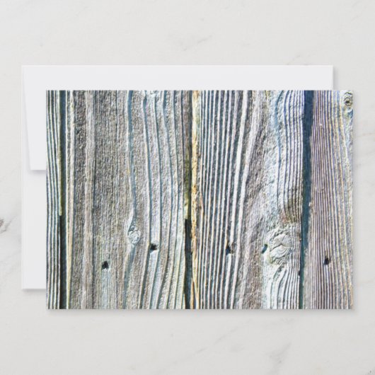 Holzbaumrinde rustikal beängstigend einladung (Vorderseite)