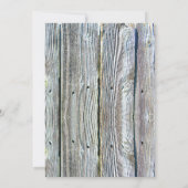 Holzbaumrinde rustikal beängstigend einladung (Rückseite)