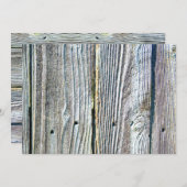 Holzbaumrinde rustikal beängstigend einladung (Vorne/Hinten)