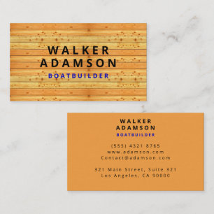 Holzbauweise (sieht wie Holzkörner aus) Visitenkarte