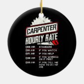 Holzbearbeitung Arborist für Zimmerleute Keramik Ornament (Hinten)