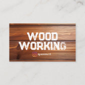 Holzbearbeitung Beruflich Sägewerk Handymen Visitenkarte (Rückseite)