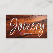 Holzbearbeitung Cocobolo Visitenkarte (Rückseite)