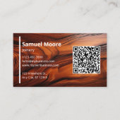 Holzbearbeitung Cocobolo Visitenkarte (Vorderseite)