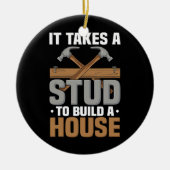 Holzbearbeitung erfordert einen Stuckbau-Haus-Carp Keramik Ornament (Vorne)