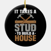 Holzbearbeitung erfordert einen Stuckbau-Haus-Carp Keramik Ornament (Hinten)