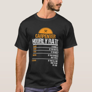 Holzbearbeitung für den Carpenter Stundensatz T-Shirt