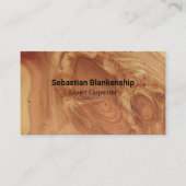 Holzbearbeitung Handwerker Finish Holz Texture Visitenkarte (Vorderseite)