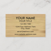 Holzbearbeitung Handyman Carpenter Holzschnitzel Visitenkarte (Rückseite)