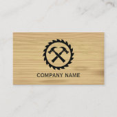 Holzbearbeitung Handyman Carpenter Holzschnitzel Visitenkarte (Vorderseite)