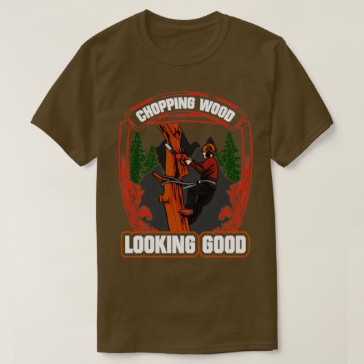 Holzbearbeitung Holz aussehen gut Lumberjack1 T-Shirt (Design vorne)