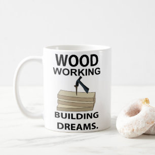 Holzbearbeitung Holzarbeiter Zimmermann  Kaffeetasse