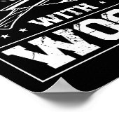 Holzbearbeitung in Zimmerlegern Poster (Ecke)