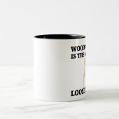 Holzbearbeitung ist die Heilung Zweifarbige Tasse (Mittel)