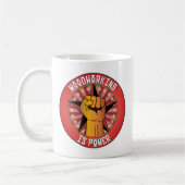 Holzbearbeitung ist Power Kaffeetasse (Links)