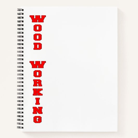 Holzbearbeitung Notizblock (Vorderseite)