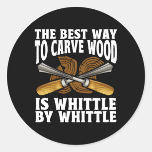 Holzbearbeitung Runder Aufkleber