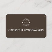 Holzbearbeitung Visitenkarte (Rückseite)