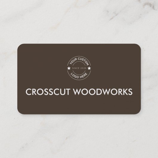 Holzbearbeitung Visitenkarte (Rückseite)