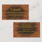 Holzbearbeitung Visitenkarte (Vorne/Hinten)