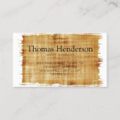 Holzbearbeitung Visitenkarte (Rückseite)