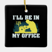 Holzbearbeitungs-Tischlergeschenk Keramikornament (Vorderseite)