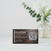 Holzbearbeitungsexperten Beruflicher Tischler Visitenkarte (Stehend Vorderseite)