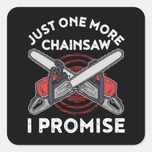 Holzbearbeitungsgeschenk Männer Lumberjack Arbori Quadratischer Aufkleber