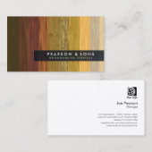 Holzbearbeitungskarte Visitenkarte (Vorne/Hinten)