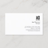 Holzbearbeitungskarte Visitenkarte (Rückseite)