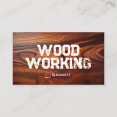 Holzbearbeitungskunst Visitenkarte (Rückseite)