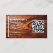 Holzbearbeitungskunst Visitenkarte (Vorderseite)