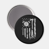 Holzbearbeitungsmaschine für amerikanische Fahne Magnet (Vorderseite/Rückseite)