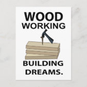 Holzbearbeitungsmaschine Woodworker Postkarte (Vorderseite)