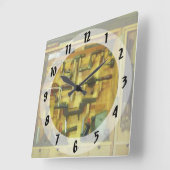 Holzbearbeitungswerkzeuge Quadratische Wanduhr (Winkel)