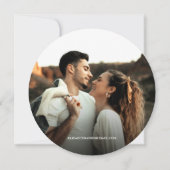 Holzbellen Rustikale Hochzeit Speichern Sie das Da Einladung (Rückseite)