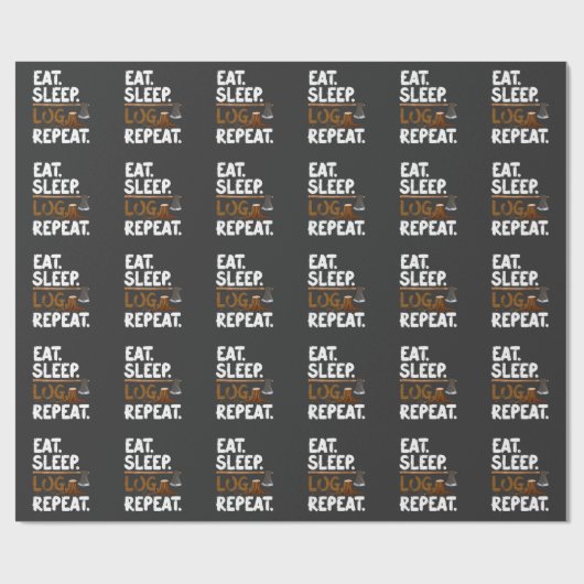 Holzbewaldarbeiter-Zitat-Forstarbeiter Geschenkpapier (Flach)