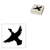 Holzbird Art Flying Duck Gummistempel (Stempel)