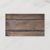 Holzbison Buffalo Visitenkarte (Rückseite)