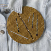 Holzblasinstrument-Familie auf Korbgeflecht-Blick Button (Beispiel)