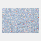 Holzblock-Blumenmuster Geschirrtuch (Horizontal)