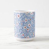 Holzblock-Blumenmuster Kaffeetasse (Mittel)