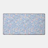 Holzblock-Blumenmuster Schreibtischunterlage (Vorderseite)