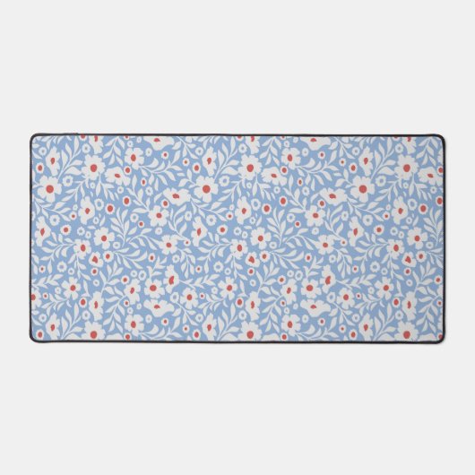 Holzblock-Blumenmuster Schreibtischunterlage (Vorderseite)